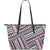 Polynesian Tribal line Large Leather Tote Bag