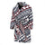 Polynesian Tribal Line Men Bath Robe