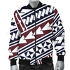 Polynesian Tribal Line Men Casual Bomber Jacket