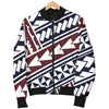 Polynesian Tribal Line Men Casual Bomber Jacket