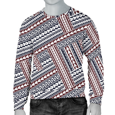 Polynesian Tribal Line Men Crewneck Sweatshirt