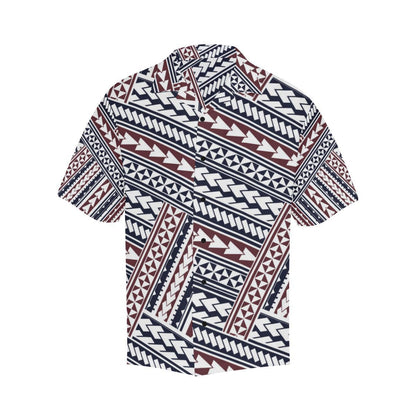 Polynesian Tribal line Men Hawaiian Shirt-JorJune