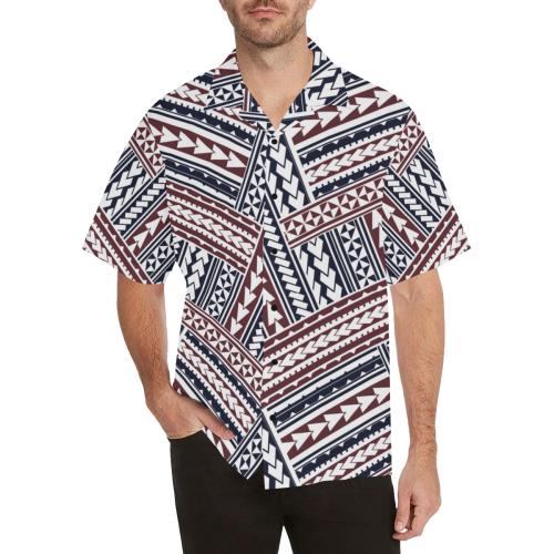 Polynesian Tribal line Men Hawaiian Shirt