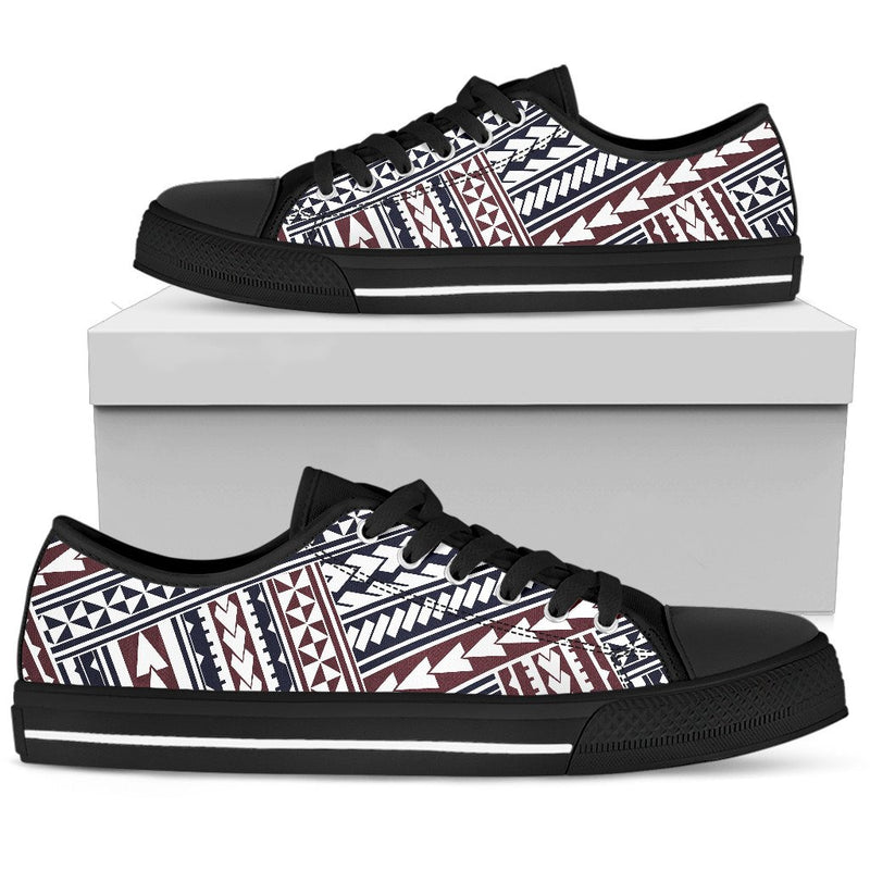 Polynesian Tribal line Men Low Top Shoes