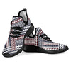 Polynesian Tribal line Mesh Knit Sneakers Shoes