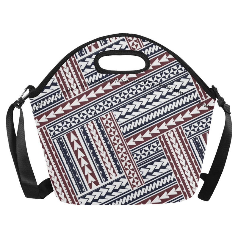 Polynesian Tribal line Neoprene Lunch Bag-JorJune