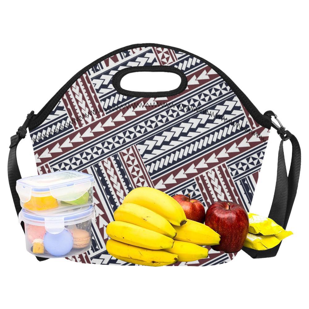 Polynesian Tribal line Neoprene Lunch Bag-JorJune