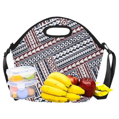 Polynesian Tribal line Neoprene Lunch Bag-JorJune