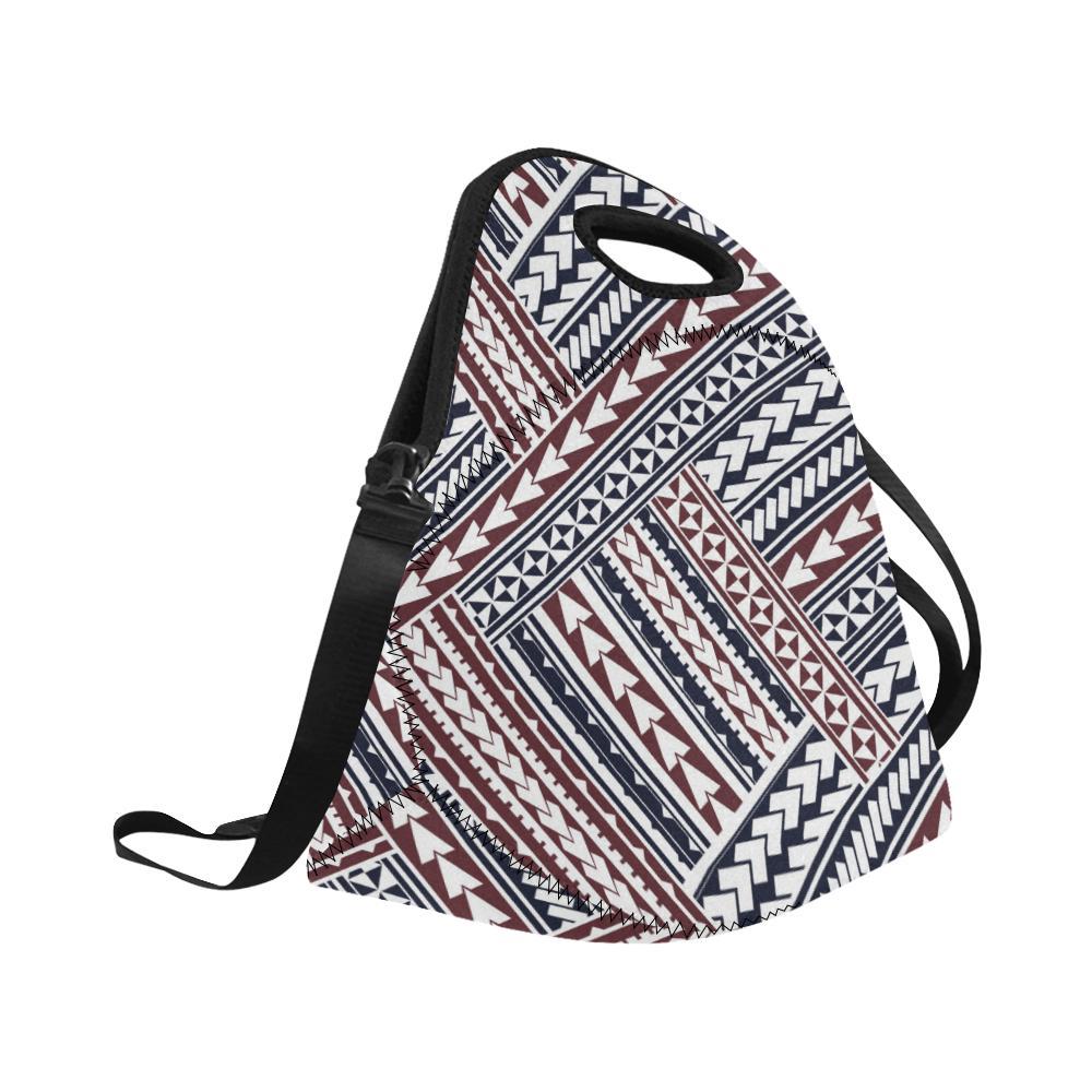 Polynesian Tribal line Neoprene Lunch Bag-JorJune