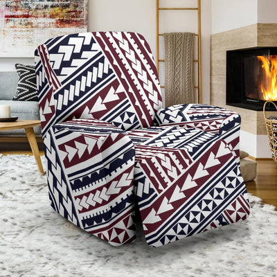 Polynesian Tribal line Recliner Slipcover-JORJUNE.COM