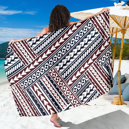 Polynesian Tribal line Sarong Pareo Wrap