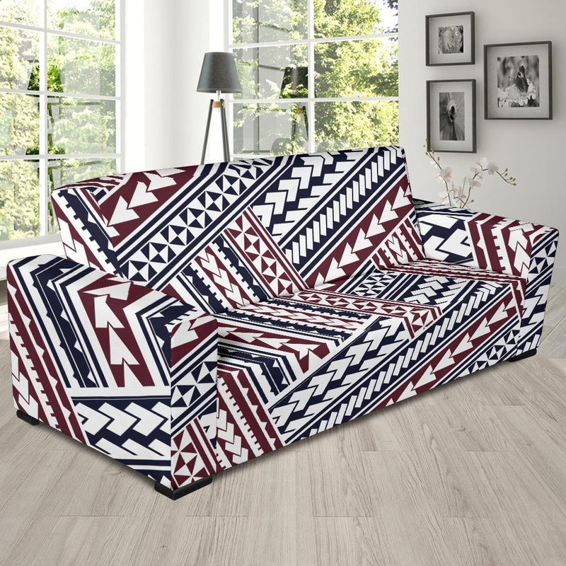 Polynesian Tribal line Sofa Slipcover-JORJUNE.COM