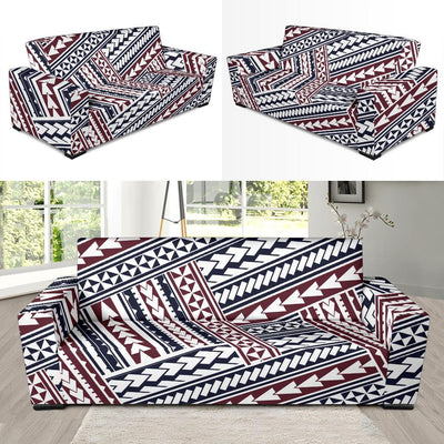 Polynesian Tribal line Sofa Slipcover-JORJUNE.COM