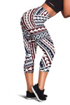 Polynesian Tribal Line Women Capris