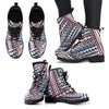 Polynesian Tribal Line Women Leather Boots