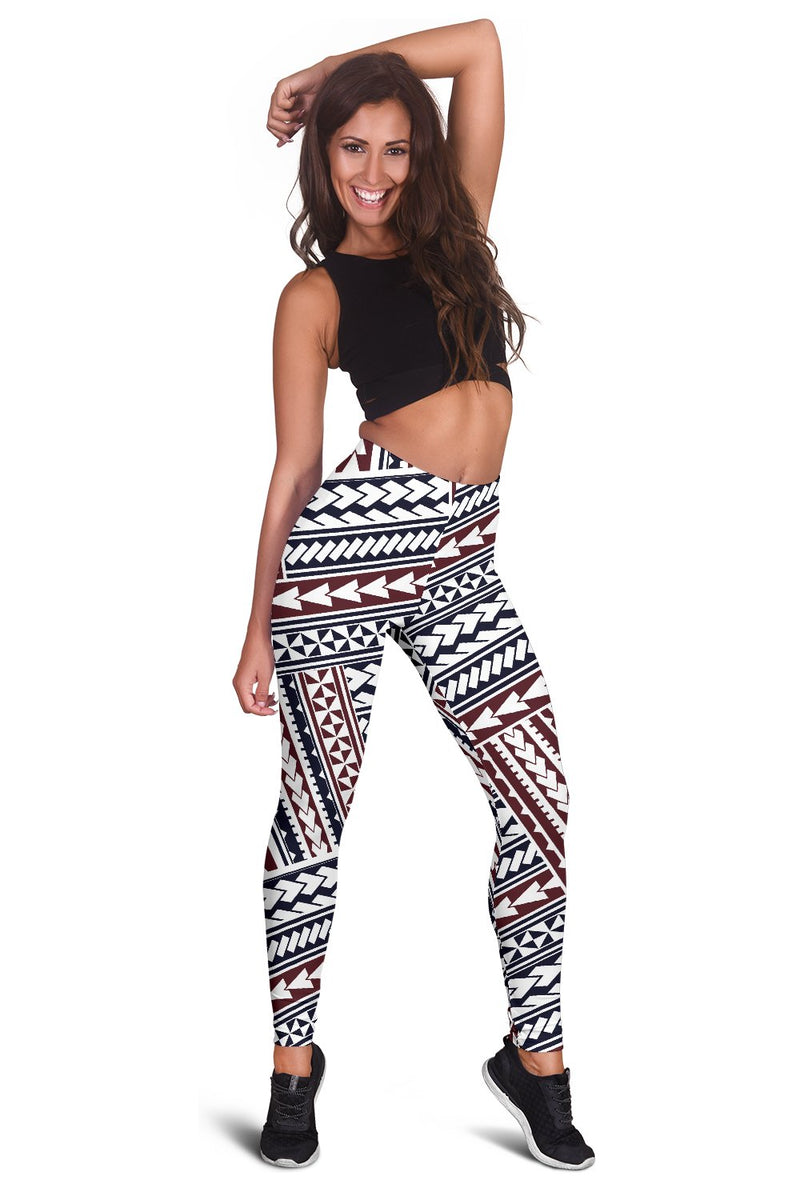 Polynesian Tribal Line Women Leggings