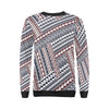 Polynesian Tribal line Women Long Sleeve Sweatshirt-JorJune