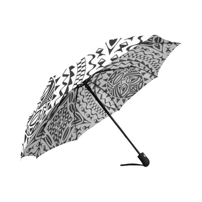 Polynesian Tribal Mask Automatic Foldable Umbrella