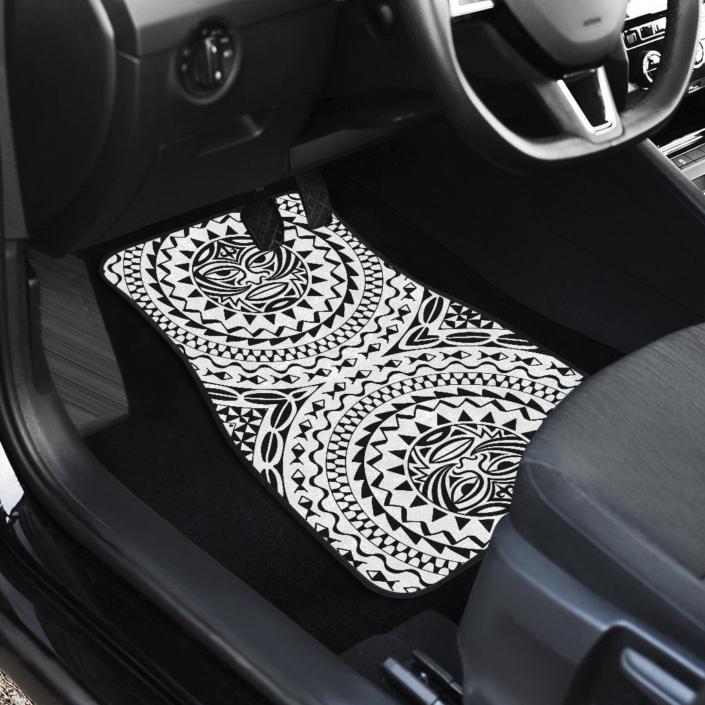 Polynesian Hawaiian Tribal Mask Car Floor Mats