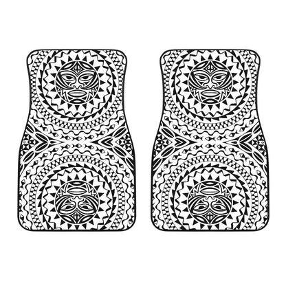 Polynesian Hawaiian Tribal Mask Car Floor Mats
