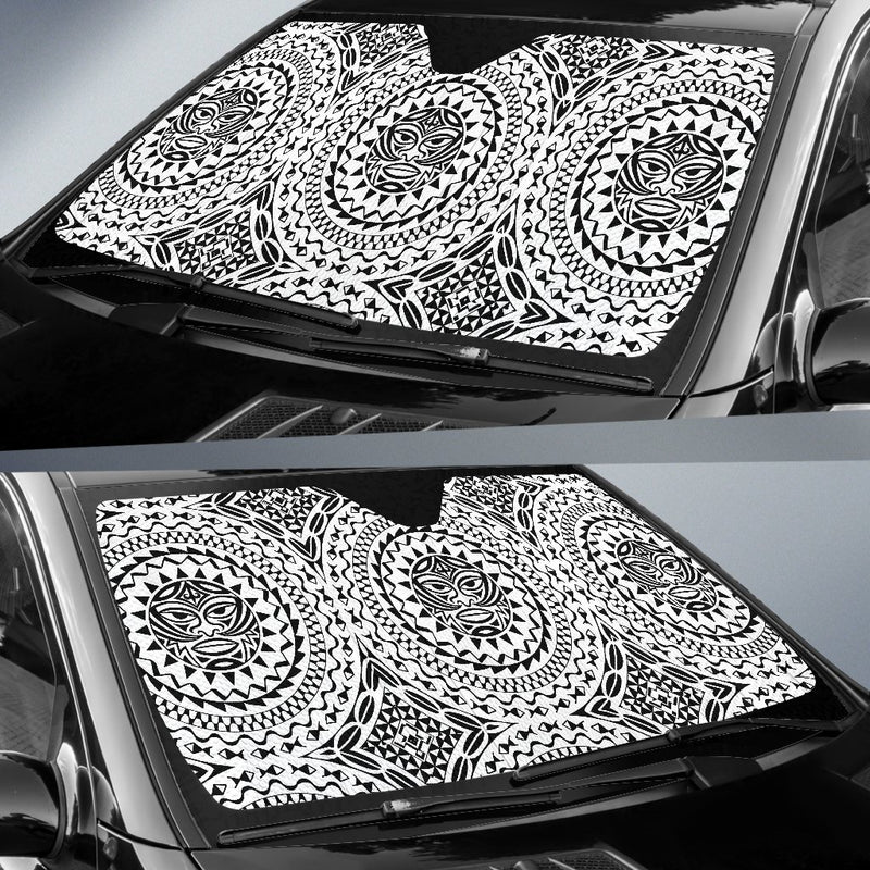 Polynesian Tribal Mask Car Sun Shade-JorJune