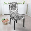 Polynesian Tribal Mask Dining Chair Slipcover-JORJUNE.COM