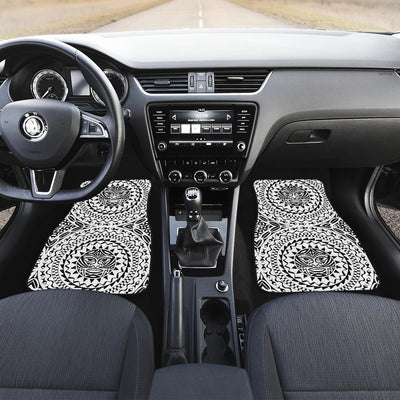 Polynesian Tribal Mask Front and Back Car Floor Mats