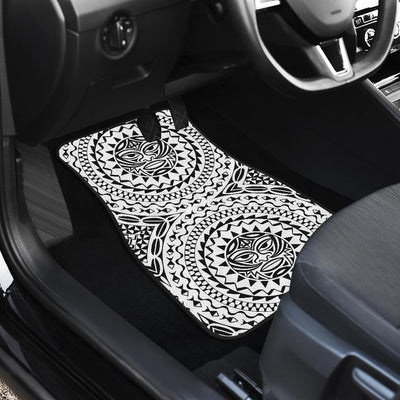 Polynesian Tribal Mask Front and Back Car Floor Mats