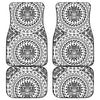 Polynesian Tribal Mask Front and Back Car Floor Mats