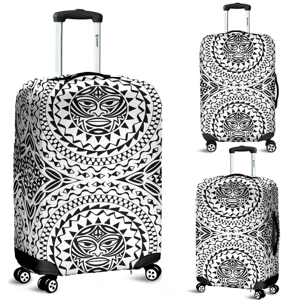 Polynesian Hawaiian Tribal Mask Luggage Cover Protector