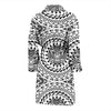 Polynesian Tribal Mask Men Bath Robe