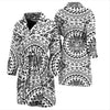 Polynesian Tribal Mask Men Bath Robe