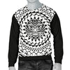 Polynesian Tribal Mask Men Crewneck Sweatshirt