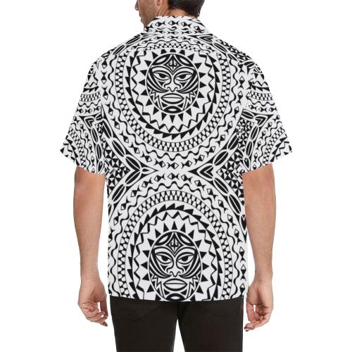 Polynesian Tribal Mask Men Hawaiian Shirt