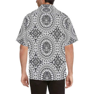 Polynesian Tribal Mask Men Hawaiian Shirt-JorJune