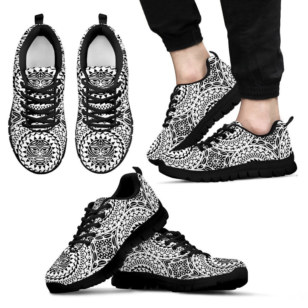 Polynesian Hawaiian Tribal Mask Men Sneakers