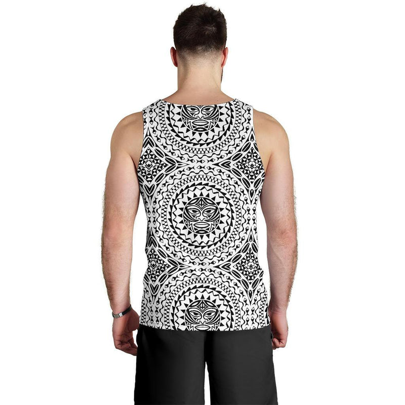 Polynesian Tribal Mask Men Tank Top