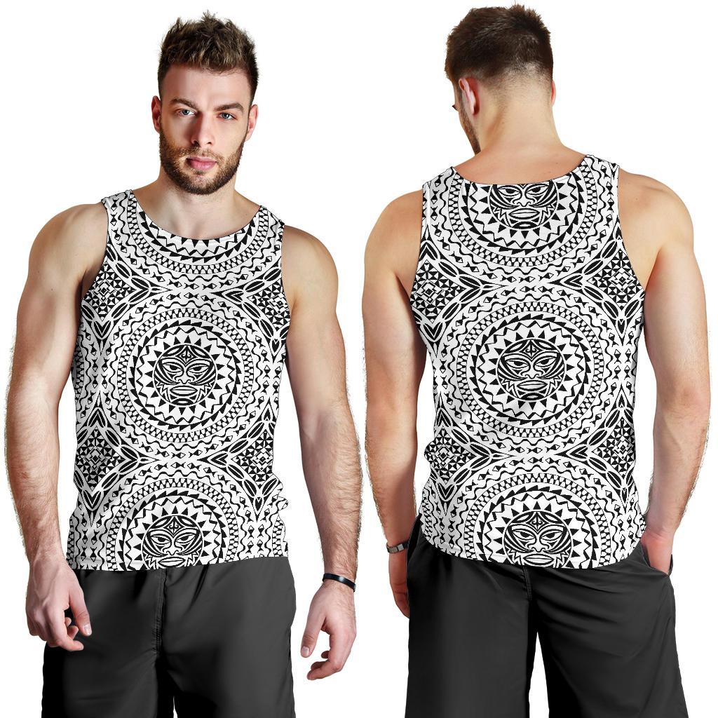 Polynesian Tribal Mask Men Tank Top