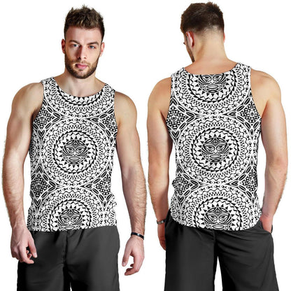 Polynesian Tribal Mask Men Tank Top