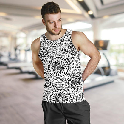 Polynesian Tribal Mask Men Tank Top