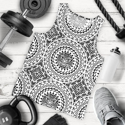 Polynesian Tribal Mask Men Tank Top