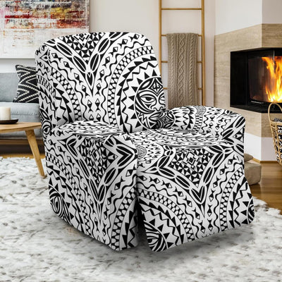 Polynesian Tribal Mask Recliner Slipcover-JORJUNE.COM