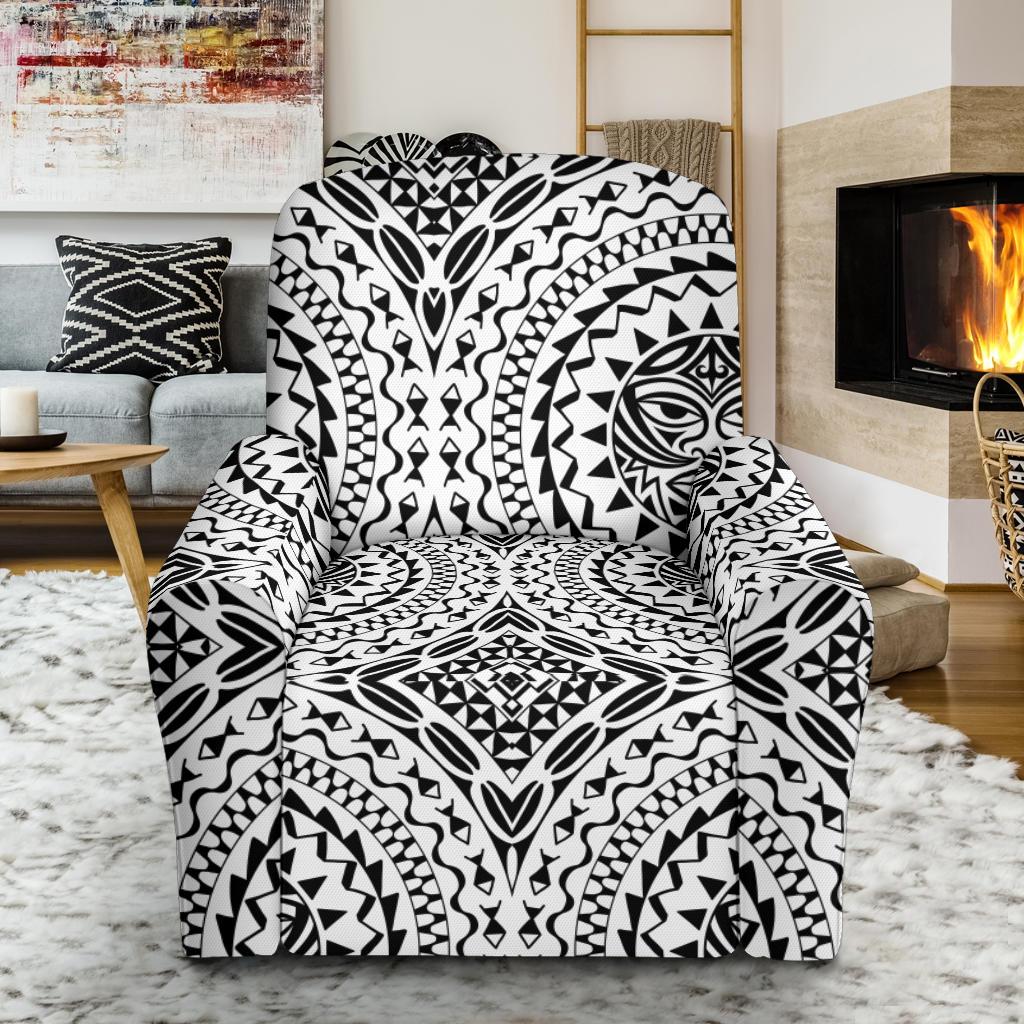 Polynesian Tribal Mask Recliner Slipcover-JORJUNE.COM