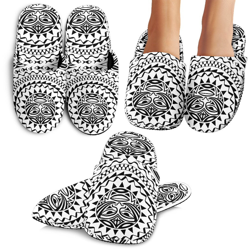 Polynesian Tribal Mask Slippers