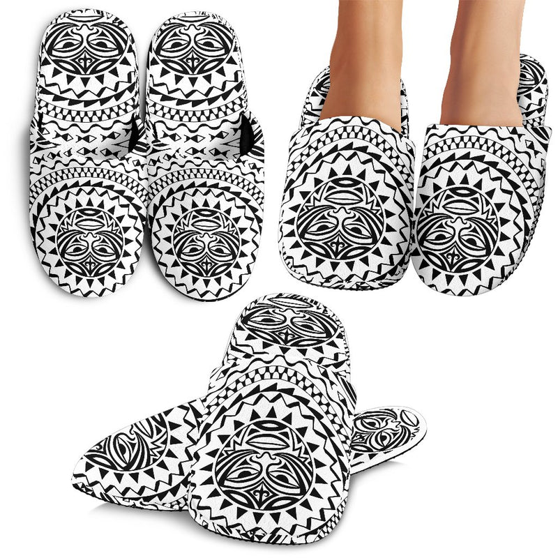 Polynesian Tribal Mask Slippers