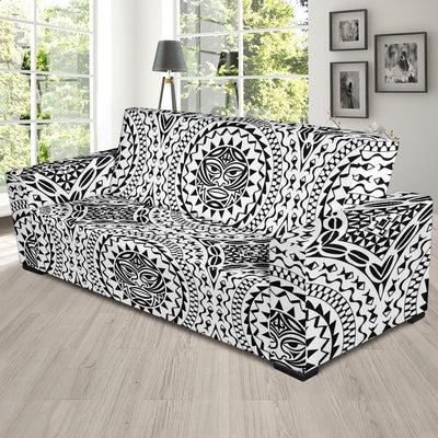 Polynesian Tribal Mask Sofa Slipcover-JORJUNE.COM