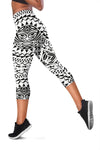 Polynesian Tribal Mask Women Capris