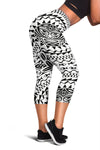 Polynesian Tribal Mask Women Capris