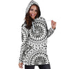 Polynesian Tribal Mask Women Hoodie Dress