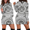 Polynesian Tribal Mask Women Hoodie Dress